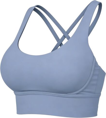 Grace Form Women's Sports Bra Padded Push Up Ultra Soft Sports Bras for Women Full Coverage Medium-Low Support in Saudi Arabia