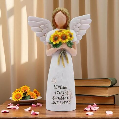 Sunflower Figurine Gift for Women, Sympathy Gifts for Loss of Loved One Religious Gifts for Women, Mon,FriendSunflower Table Decor Figurine. in Saudi Arabia