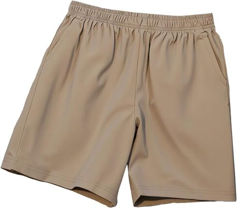 1 Piece Clothing Girls' Casual Shorts for Teens, Athletic Gym Shorts Lightweight Comfort for Daily Wear & Sports Khaki in Saudi Arabia