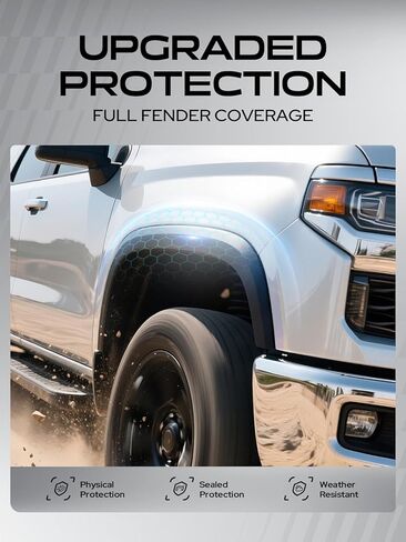 YHTAUTO OE Factory Style Fender Flares مع مجموعة أدوات بديلة لـ Dodge Ram 1500 2019-2023 هيكل جديد (لا يناسب الطراز الكلاسيكي والمتمرد، طراز TRX)، واقي غطاء مضيئة للعجلة السوداء غير اللامعة، مجموعة من 4 in Saudi Arabia