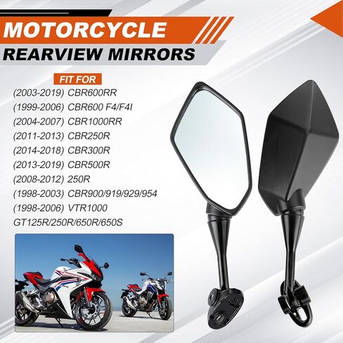 مرايا الرؤية الخلفية للدراجة النارية مناسبة للنينجا 300 400 500 ZX6R EX300 EX400 636 650 250R 300R ABS مرايا الرؤية الخلفية الجانبية للدراجة النارية قابلة للتعديل in Saudi Arabia