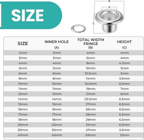 فتحات مقاس 100 × 2 مم للملابس والمصنوعات اليدوية الجلدية - حلقات لإضافة الأشرطة والأربطة والنسيج في المشاريع الفنية والخياطة - مثالية للحقائب وسجلات القصاصات وإصلاح الملابس (ذهبي وردي) in Kuwait