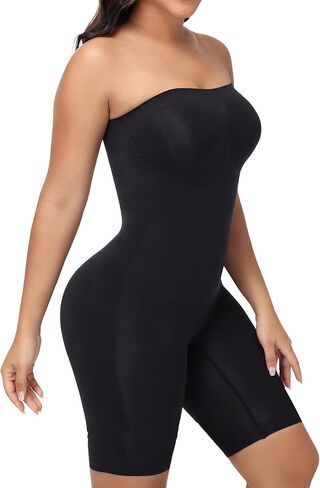 بدلة للجسم بدون حمالات للتحكم في البطن للنساء، ملابس داخلية بدون خياطة لكامل الجسم مع أشرطة قابلة للإزالة in Kuwait