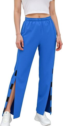 Tear Away Pant for Women Side Split Easy Full Open Sweatpants Loose Fit Casual Post Surgery Adaptive Clothing with Pockets in Saudi Arabia