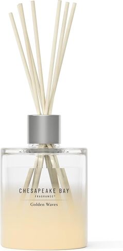 Chesapeake Bay Reed Diffuser 5.7 oz | Marine Drift Scent |Mood Evoking Fragrance |Sea Glass-Inspired Jar | Room filling fragrance made with Essential Oils | Coastal Fragrance for Home Décor or Gifting in Saudi Arabia