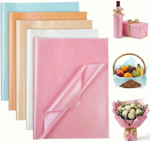 VGOODALL 100 Sheets Metallic Gold Tissue Paper, 20 X 14 inches in Kuwait
