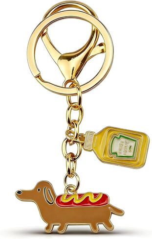 Dachshund Keychain Charms Purse Bag Charms for Handbags Cute Keychains for Car Keys Accessories Gifts for Women in Saudi Arabia