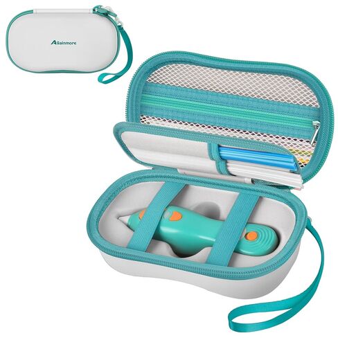 حافظة متوافقة مع 3Doodler Start+ Essentials (2024,2023)، منظم تخزين مجموعة أقلام ثلاثية الأبعاد مع مقسم 4 جيوب لحزم إعادة تعبئة الخيوط وكابل USB، صندوق حمل للأنشطة الفنية للأطفال (الجراب فقط) - وردي in Kuwait