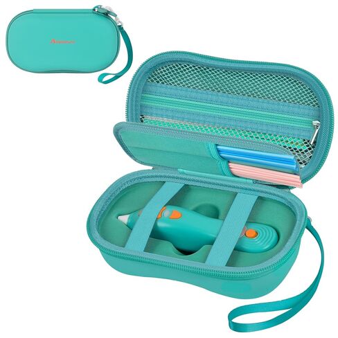 حافظة متوافقة مع 3Doodler Start+ Essentials (2024,2023)، منظم تخزين مجموعة أقلام ثلاثية الأبعاد مع مقسم 4 جيوب لحزم إعادة تعبئة الخيوط وكابل USB، صندوق حمل للأنشطة الفنية للأطفال (الجراب فقط) - وردي in Kuwait