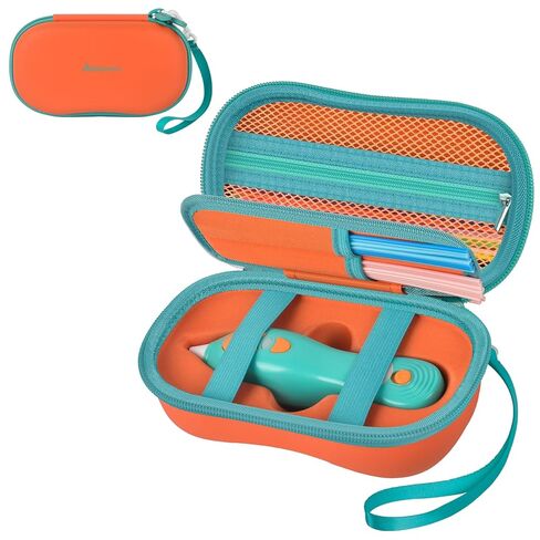 حافظة متوافقة مع 3Doodler Start+ Essentials (2024,2023)، منظم تخزين مجموعة أقلام ثلاثية الأبعاد مع مقسم 4 جيوب لحزم إعادة تعبئة الخيوط وكابل USB، صندوق حمل للأنشطة الفنية للأطفال (الجراب فقط) - وردي in Kuwait