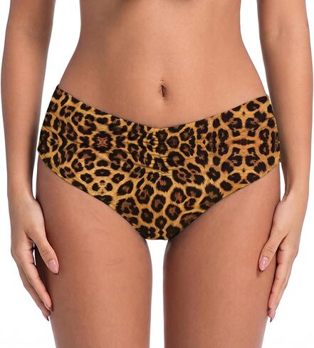 COCOPEAR Mid Rise Bathing Suit Bottoms for Women Ruched Tummy Control Swim Bottoms Full Coverage Bikini Bottoms for Women in Saudi Arabia