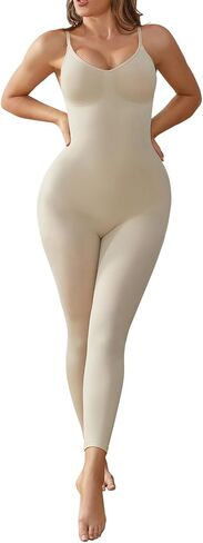Unitard Jumpsuits for Women Tummy Control Capri Bodysuits Cropped Yoga Body Suit Compression Jumpsuits in Saudi Arabia