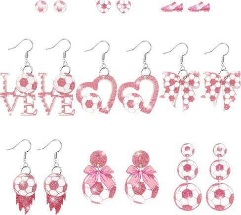 Y1tvei Day of The Dead Earrings - 9Pairs Cute Halloween Sugar Skull Glitter Sparkly Earrings Acrylic Dangle Jewelry Accessory Wacky Skull Decor Gifts Supplies for Women Girls Halloween Festival Charms in Saudi Arabia