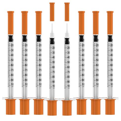 U-100 Disposable Syringes with Needle,1ml/cc,30G 5/16"(8mm) Needle,Individually Wrapped–30 Pack in Saudi Arabia