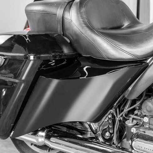 غطاء لوحة جانبية ممتدة ممتدة حقائب ممتدة متوافقة مع Harley Touring Baggers Road King Road Glide Street Glide Electra Glide 2009-2013 in Kuwait