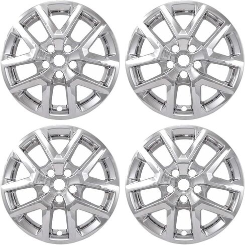 Set of 4 17" 5 V Spoke Wheel Skins for Chevy Equinox LS 2022-2023 - Gloss Black in Saudi Arabia
