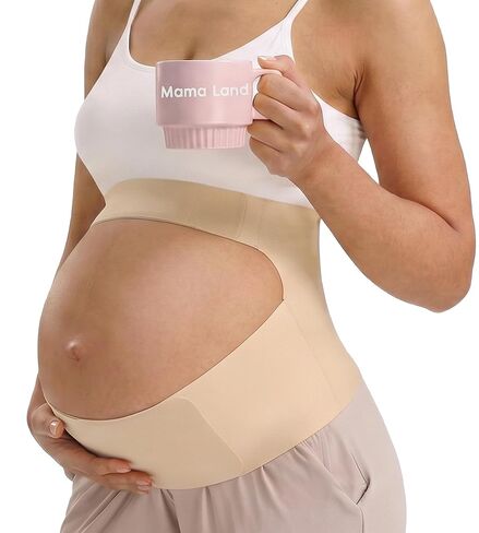 Mama Land Pregnancy Belly Band for Women, Maternity Support Belt, Trimester Must Haves, One Piece Pregnant Bands for Back, Abodomen, Pelvic Pain Relief, Adjustable Girdle Items (Black, M) in Saudi Arabia