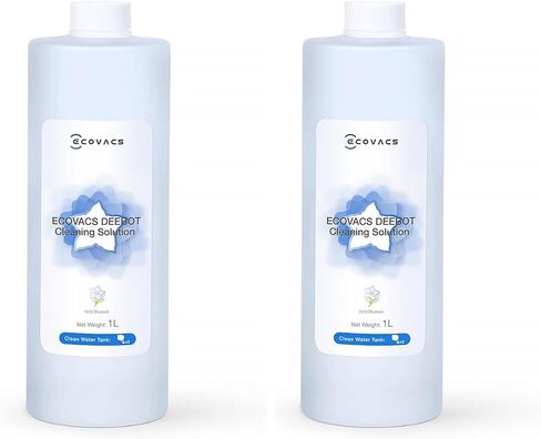 ECOVACS Multi-Surface Floor Cleaning Solution, Compatible with DEEBOT X11 OMNI Cyclone / X9 PRO OMNI / T80 OMNI / T50 PRO OMNI / N30 Series / N20 Series and all other Robot Vacuum Cleaners, 1L in Saudi Arabia