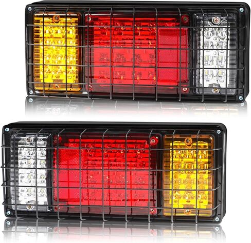 2 Pack 50 LED Trailer Tail Lights Bar Kit, Super Bright Waterproof Brake Turn Signal Reverse Lights with Mounting Brackets for Truck, RV, Boat & Camper 10-30V in Saudi Arabia
