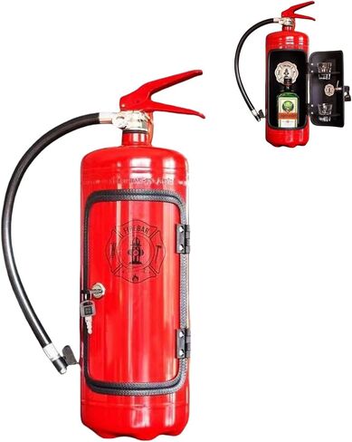 Mini Fire Extinguisher Liquor Dispenser, Creative Fire Extinguisher Shaped Alcohol Beverage Dispenser for Whiskey, Bourbon, Tequila, Portable and Stylish Bar Decor, Ideal for Parties Camping Events in Saudi Arabia
