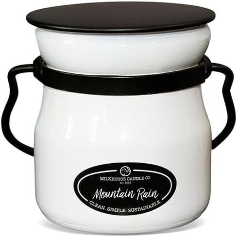 شركة Milkhouse Candle يا اليقطين! شمعة الصويا - الكراميل المملح | قرفة وقرنفل | معطرة بالفانيليا واليقطين - وعاء كريم بغطاء سعة 5 أونصة، مدة احتراق تزيد عن 35 ساعة، صنع في الولايات المتحدة الأمريكية in Kuwait
