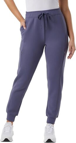 بنطال 32 ديجريز هيت النسائي Active Tech Jogger مع جيوب (الولايات المتحدة، Alpha، XX-Large، عادي، عادي، بني) in Kuwait