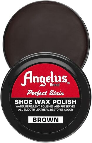 ملمع شمع الأحذية بيرفكت ستين من Angelus Brand، 3 أونصة سائلة، بني in Kuwait