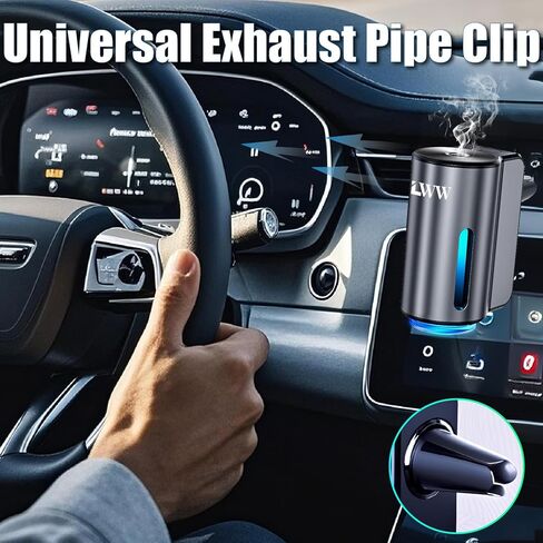 معطر هواء السيارة الذكية LWW، 3 مستويات كثافة، ناشر رائحة قابل لإعادة الشحن، 3 زجاجات عطر × 10 مل، قابلة للتعديل، رائحة سوداء قوية (نكهة هادئة + منعشة + نكهة المحيط) in Kuwait