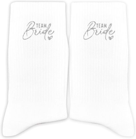 Maid of Honor Embroidered Socks with Pink Bow - Wedding Party Gifts for Maid of Honor, Bride Tribe Socks.(031) in Saudi Arabia
