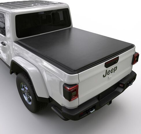 Soft Folding Truck Bed Tonneau Cover |TSTF031|Fits 2020-2026 Jeep Gladiator 5' Bed (60.3") in Saudi Arabia
