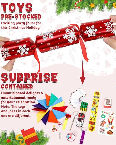 10 عبوات من هدايا حفلات عيد الشكر من ميليشير، مفرقعات عيد الشكر بتصميم أوراق الشجر، مجموعة هدايا لا توجد قطع لطاولة الحفلات مع نرد النكتة والهدايا، مفرقعات عيد الشكر التقليدية للأطفال البالغين in Kuwait