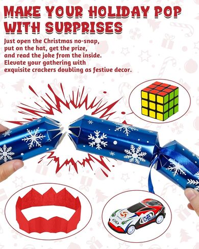 10 عبوات من هدايا حفلات عيد الشكر من ميليشير، مفرقعات عيد الشكر بتصميم أوراق الشجر، مجموعة هدايا لا توجد قطع لطاولة الحفلات مع نرد النكتة والهدايا، مفرقعات عيد الشكر التقليدية للأطفال البالغين in Kuwait