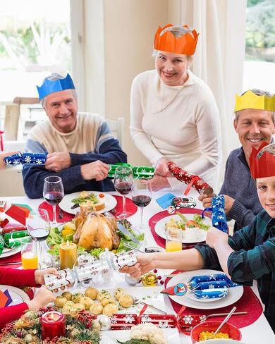 10 عبوات من هدايا حفلات عيد الشكر من ميليشير، مفرقعات عيد الشكر بتصميم أوراق الشجر، مجموعة هدايا لا توجد قطع لطاولة الحفلات مع نرد النكتة والهدايا، مفرقعات عيد الشكر التقليدية للأطفال البالغين in Kuwait