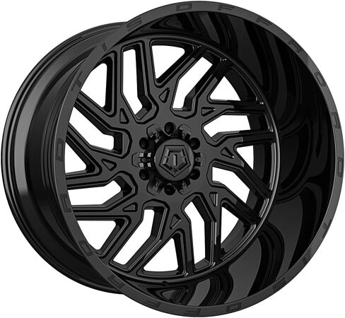 TIS 544BM 22X12, 8X6.50 bolt pattern, 44mm offset, black & milled in Saudi Arabia