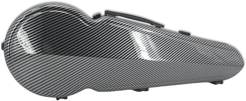 WUQIMUSC Viola Case 16 inch Lightweight Carbon Fiber, Adjustable Velcro Neck Pad suitable for sizes 15-16.5 inches, Thickened Lining, Built-in Hygrometer, Sturdy Handle,with Backstraps (White) in Saudi Arabia