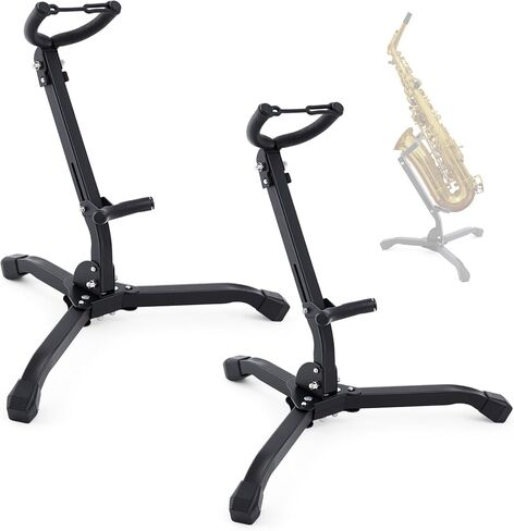 1 Pcs Saxophone Wall Mount Tenor Alto Saxophone Stand Holder Display Rack Metal Alto Sax Stand Wall Hanger for Music Studio Instrument Shop Home Accessories Sax Lover Gifts, Black in Saudi Arabia