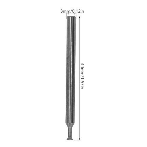 lvifloae 3mm تتوافق نهاية مطحنة القاطع 2 الناي كربيد 45 درجة زاوية الأخدود أداة طحن الصلبة سبائك الصلب متري قطع نهاية مطحنة أداة لتخشين الأعمال المعدنية والتشطيب (3 × 75 درجة × 40L) in Kuwait