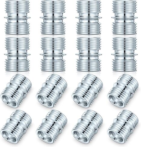16 Pcs Coarse Thread Connectors 3/4 Inch Wire Shelving Pole 16 Teeth Wire Shelf Fittings Metal Shelf Unit Replacement Accessories for Wire Rack Poles Metal Shelving Parts in Saudi Arabia