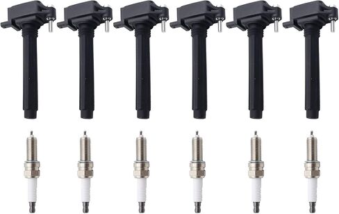 UF491 Ignition Coil & XP5263 Double Iridium Spark Plug Compatible with Buick Lacrosses, Regal, Verano, Allure, Chevy Captiva Sport, Cobalt, Cobalt, Cobalt, Equinox, HHR, Impala, Malibu, Orlando in Saudi Arabia