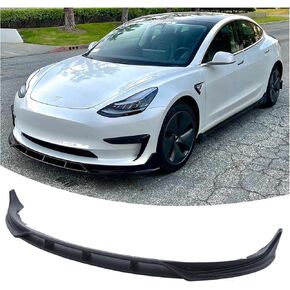 Front Bumper Lip Splitter for 2017-2023 Tesla Model 3, Front Lip Spoiler Performance Style Air Chin Body Kit Glossy Black Finish in Kuwait