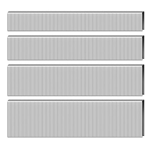 HW HAMWOO 18 Gauge 1/4" Narrow Crown Staples,Galvanized 18GA Nail Gun Nails Assorted, Suitable for Most Brand of 18 Gauge Pneumatic and Electric Brad Nailer (1/2",3/4",1":3000PCS) in Saudi Arabia