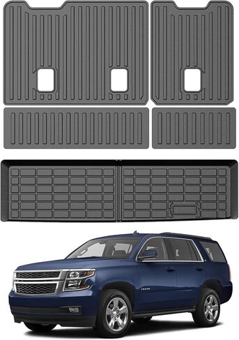 Mixsuper Cargo Liner for Ford Explorer 2020-2025 2026, All Weather Trunk Mat Backrest Mat TPE Back Seat Cover Protector for Explorer Accessories in Saudi Arabia