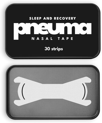 حزمة التعافي من شرائط الأنف من Pneuma (30 قطعة، أبيض ثلجي - النوم والتعافي) - شريط أنفي للشخير لتعزيز جودة النوم وتقليل صنبور التعافي من الشخير - شريط نوم آمن مناسب لراحة طوال الليل in Saudi Arabia