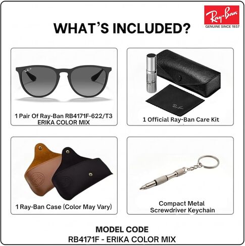 Ray-Ban RB4171F ERIKA COLOR MIX Phantos Shaped Sunglasses for Men & Women with Official RAYBAN Eyewear Kit in Saudi Arabia