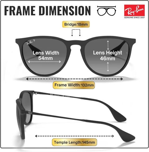 Ray-Ban RB4171F ERIKA COLOR MIX Phantos Shaped Sunglasses for Men & Women with Official RAYBAN Eyewear Kit in Saudi Arabia