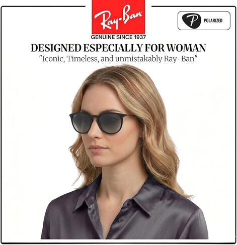 Ray-Ban RB4171F ERIKA COLOR MIX Phantos Shaped Sunglasses for Men & Women with Official RAYBAN Eyewear Kit in Saudi Arabia