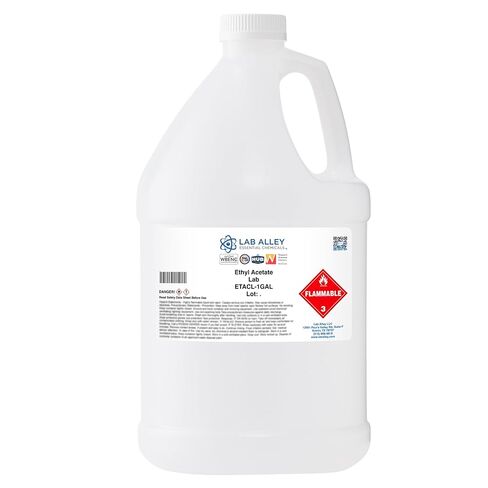 Lab Alley Ethyl Acetate, Laboratory Grade, High Purity - 1 Gallon Total (Pack of 4 x 1 Quart Bottles) in Saudi Arabia