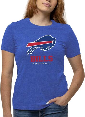 تي شيرت نسائي قصير الأكمام بشعار NFL Ultimate Fan من Team Fan Apparel - 100% قطن - مرخص رسميًا - تي شيرت بدون علامة (Houston Texans - Navy، X-Large) in Kuwait