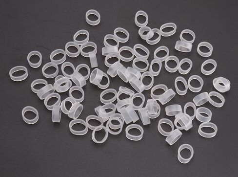 200 Pcs Silicone Cable Ties 12 MM OD Reusable Rubber Bands for Wire Cord Cable Management Home Office School Organization (White) in Saudi Arabia