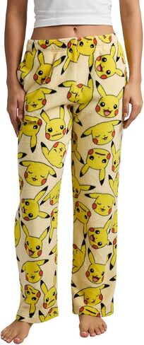 Bioworld Pokemon Pikachu All-Over Print Women's Wide Leg Sleep Pajama Pants in Saudi Arabia